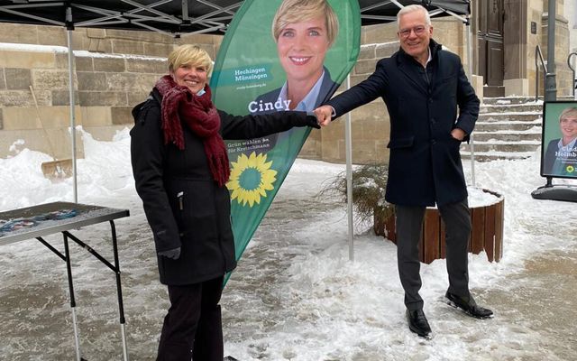 Infostand in Hechingen