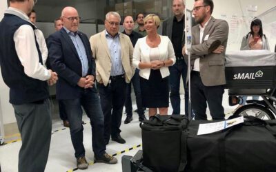Verkehrsminister Hermann und Cindy Holmberg besuchen Bemotec GmbH